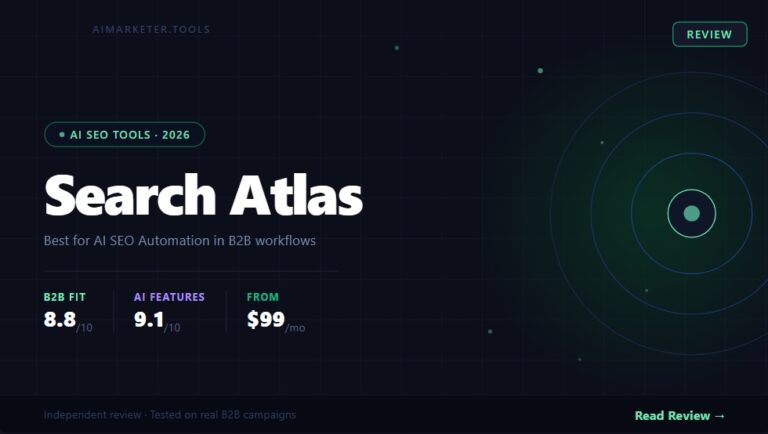 review search atlas ai marketer tools