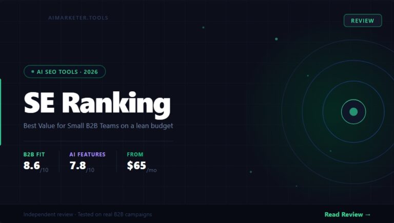 Review SE Ranking 2026 Ai marketer tools