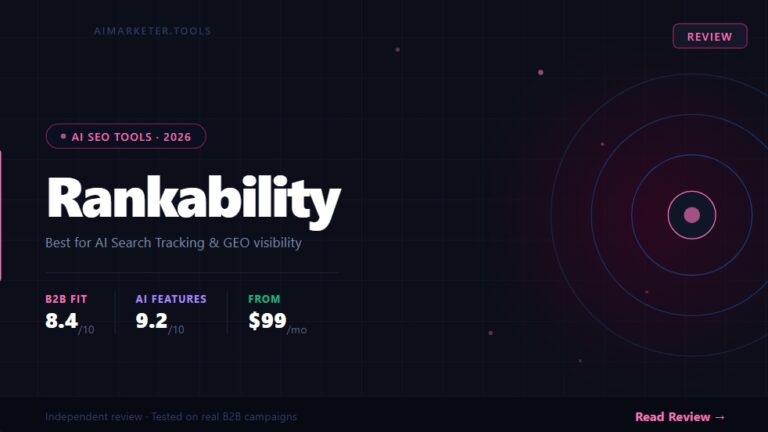 Rankability 2026 Review Ai Marketer tools