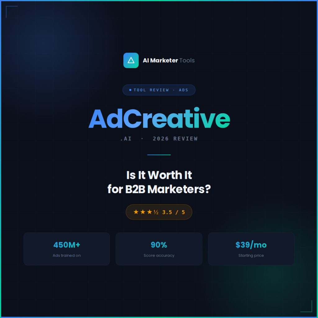 AdCreative.ai review and rating by Ai Marketer Tools