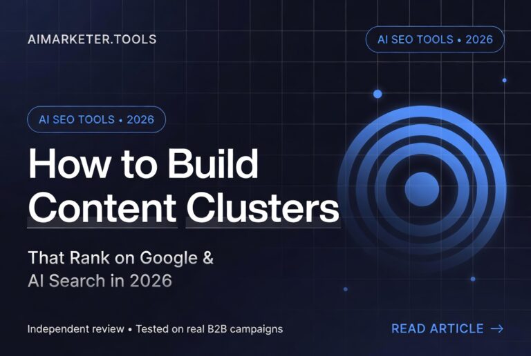 how to build constent cluster AI marketer tools