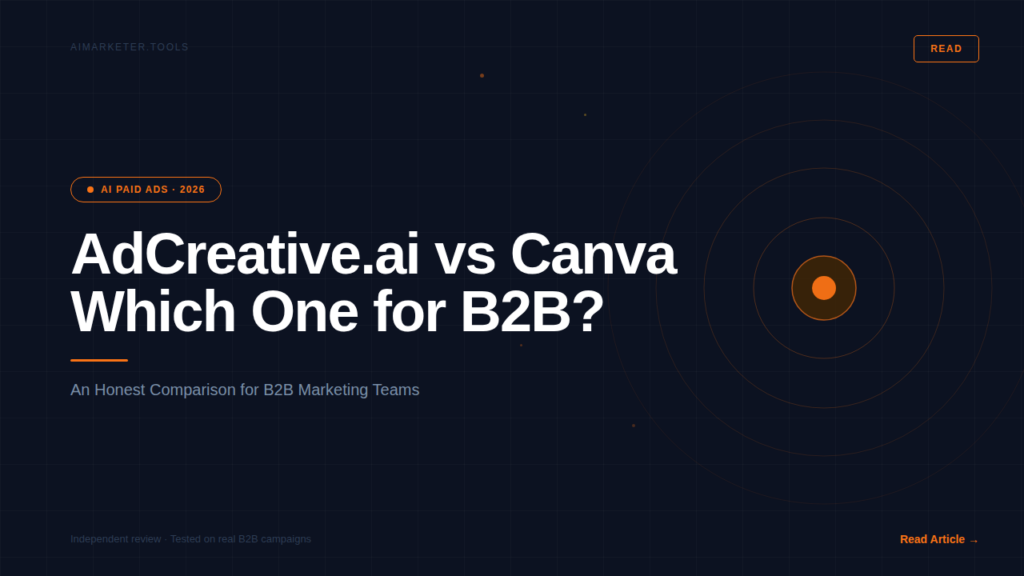 AdCreative.ai VS Canva comparaison of both tools for B2B market