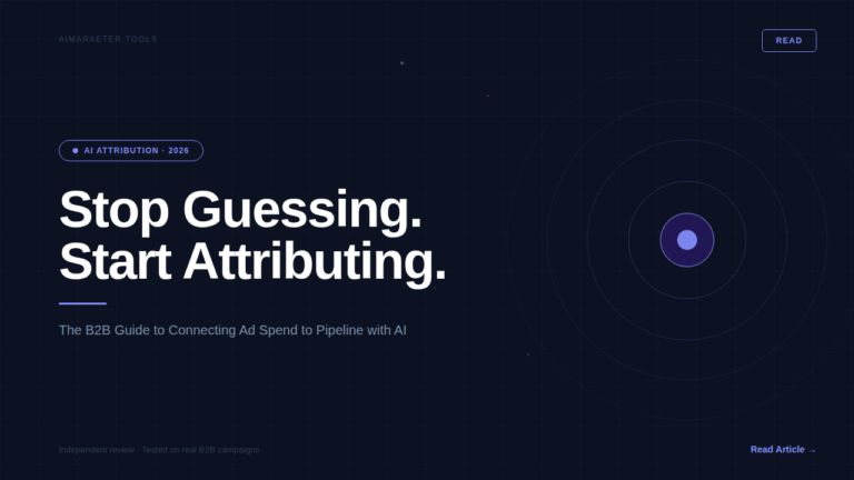 attribution b2B banner AI marketer tools