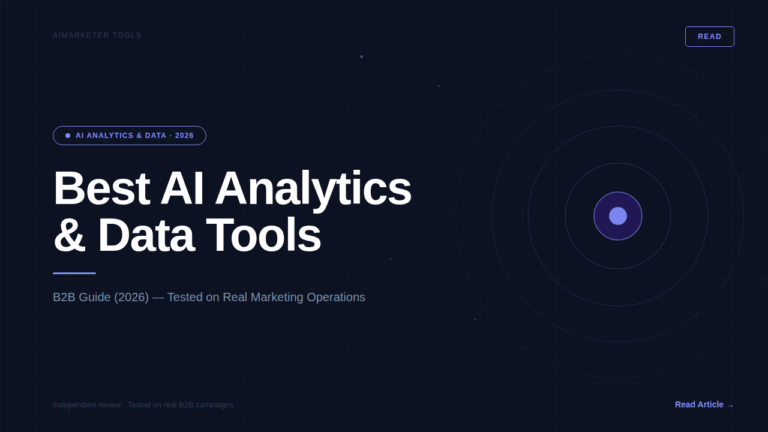 Best AI Analytics tools 2026