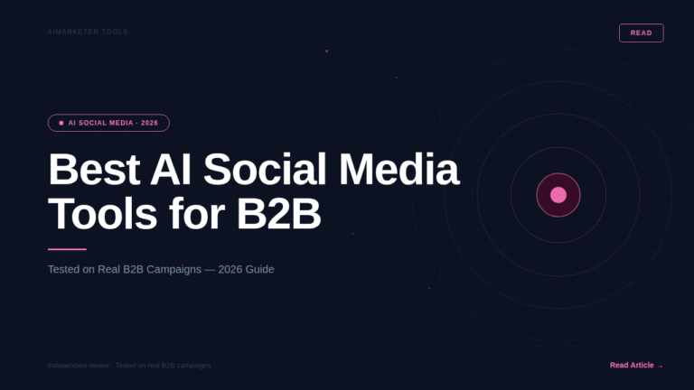 best ai social media tools for B2B