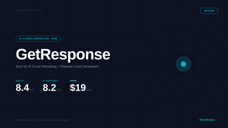 Getresponse review Ai Marketer tools