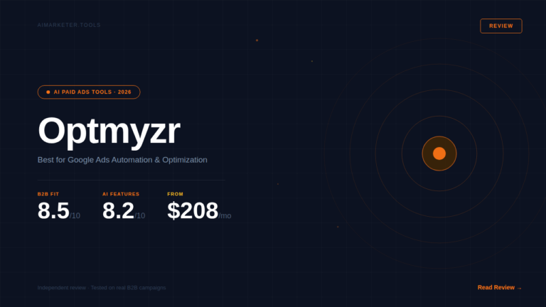 optmyzr review ai marketer tools