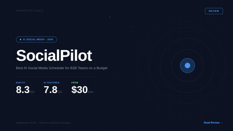 SocialPilot review Ai marketer tools 2026